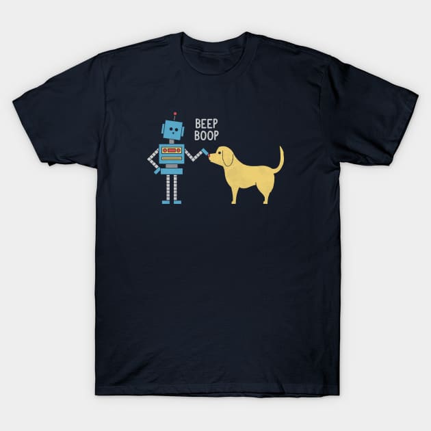 Beep Boop T-Shirt by HandsOffMyDinosaur